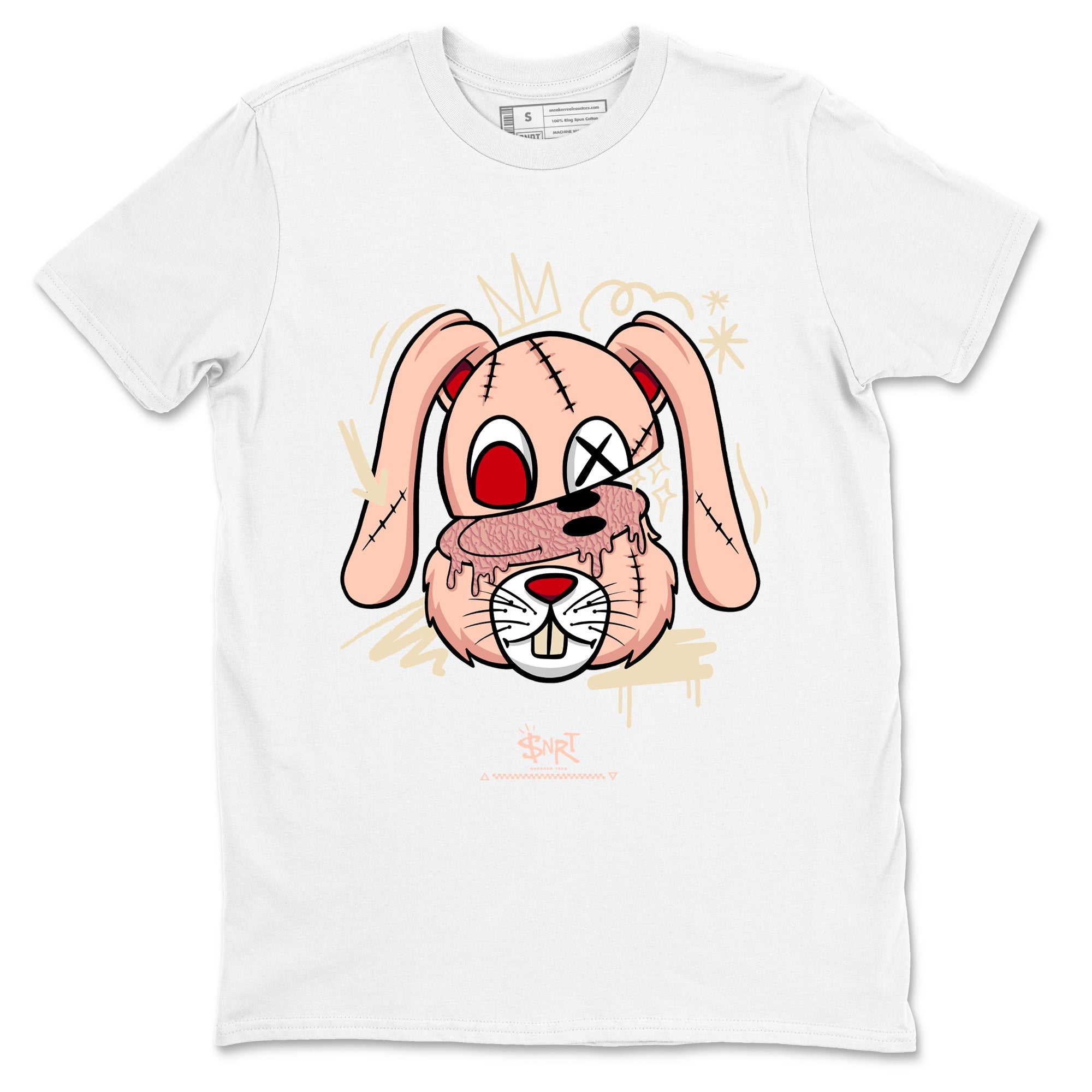 3s Valentines Day tee to match jordans Crazy Bunny sneaker match tees Air Jordan 3 "Treat Yourself" Washed Coral special Valentine's Day Gift SNRT Sneaker Tees Graphic Tee White 2 shirts
