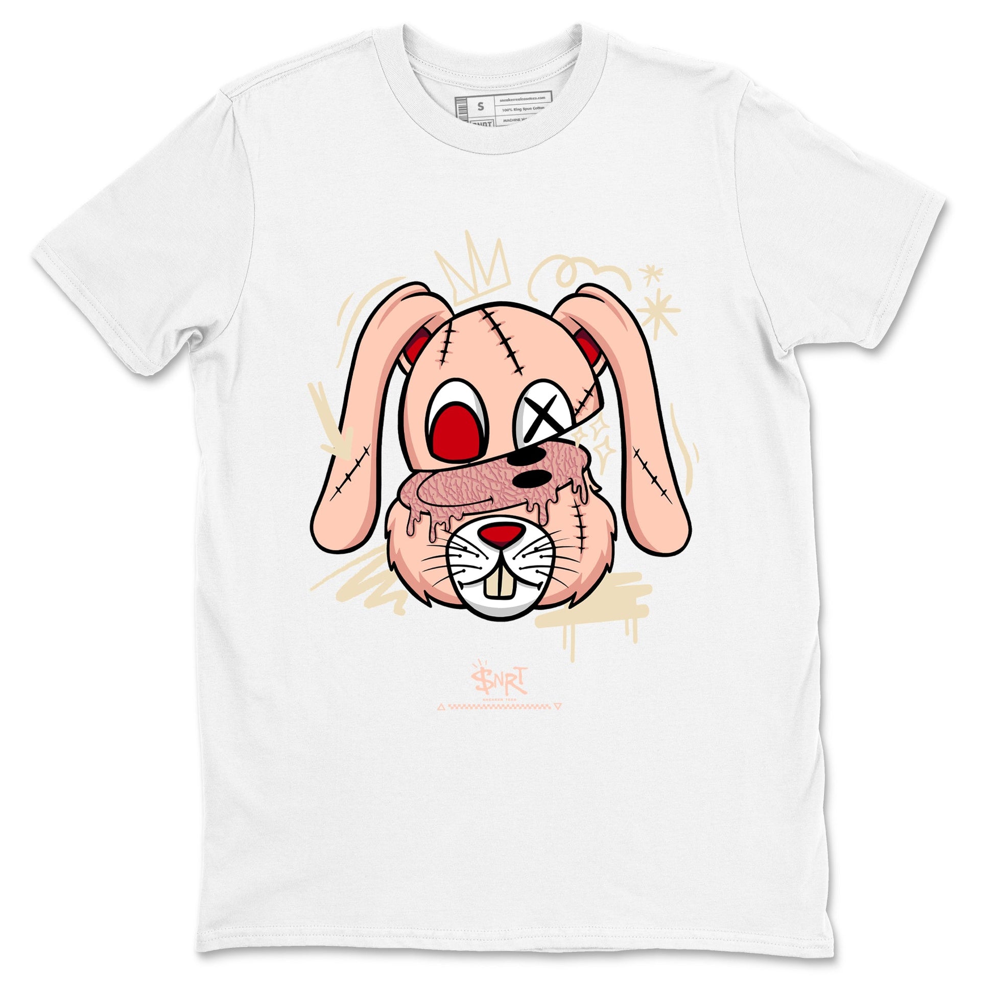 3s Valentines Day tee to match jordans Crazy Bunny sneaker match tees Air Jordan 3 "Treat Yourself" Washed Coral special Valentine's Day Gift SNRT Sneaker Tees Graphic Tee White 2 shirts