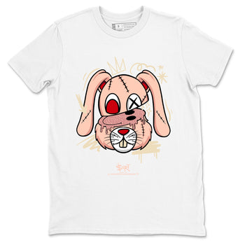3s Valentines Day tee to match jordans Crazy Bunny sneaker match tees Air Jordan 3 "Treat Yourself" Washed Coral special Valentine's Day Gift SNRT Sneaker Tees Graphic Tee White 2 shirts