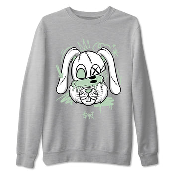 4s seafoam shirts to match jordans Crazy Bunny sneaker match tees Air Jordan 4 Abundance match shoes to clothes SNRT Sneaker Tees unisex cotton Heather Grey 2 shirts