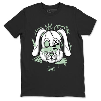 4s seafoam shirts to match jordans Crazy Bunny sneaker match tees Air Jordan 4 Abundance match shoes to clothes SNRT Sneaker Tees unisex cotton Black 2 shirts