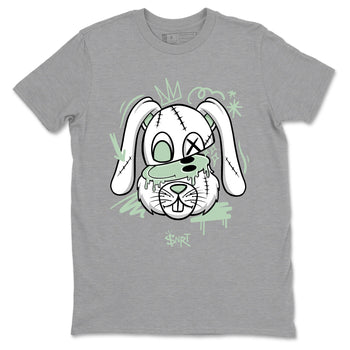 4s seafoam shirts to match jordans Crazy Bunny sneaker match tees Air Jordan 4 Abundance match shoes to clothes SNRT Sneaker Tees unisex cotton Heather Grey 2 shirts