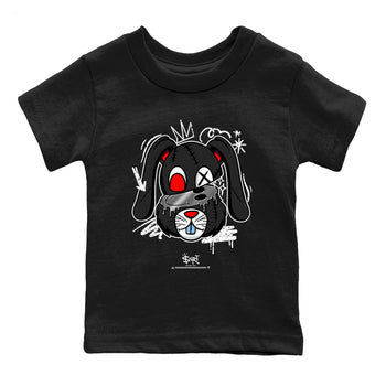 5s Black Metallic Reimagined shirts to match jordans Crazy Bunny sneaker match tees Air Jordan 5 OG Reimagined match shoes to clothes SNRT Sneaker Tees Youth Baby Black 2 tee
