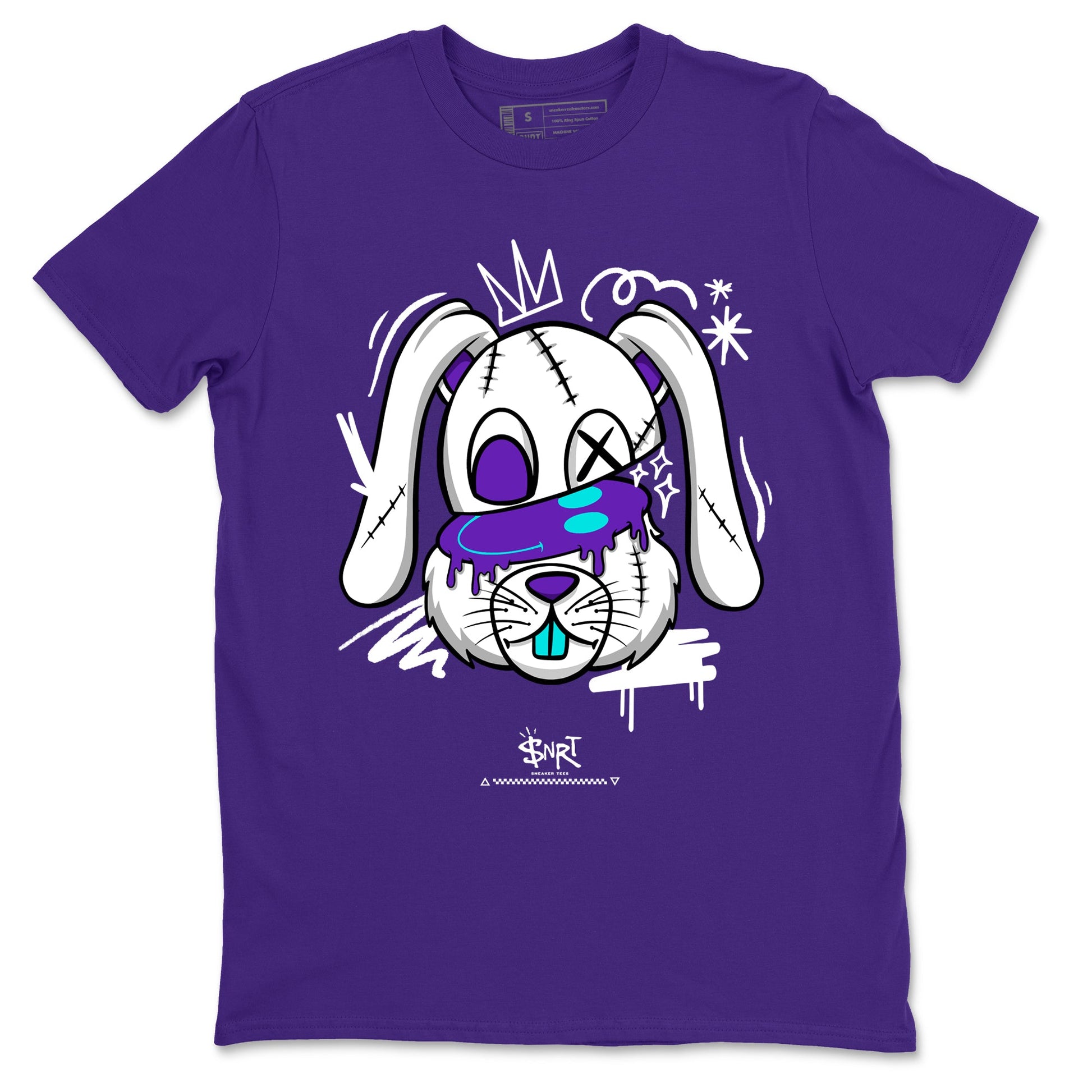 5s Grape shirts to match jordans Crazy Bunny sneaker match tees Air Jordan 5 Retro Grape match shoes to clothes SNRT Sneaker Tees unisex cotton Purple 2 shirts