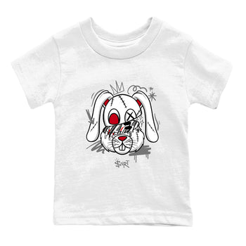 Sneaker Threads – Sneaker Tees To Match Air Jordan 8 Bunny – Crazy Bunny Youth Graphic Tee White 2. Perfect for Jordan releases 2025 colorways.