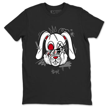 Sneaker Threads – Sneaker Tees To Match Air Jordan 8 Bunny – Crazy Bunny Graphic Tee Black 2. Perfect for Jordan releases 2025 colorways.