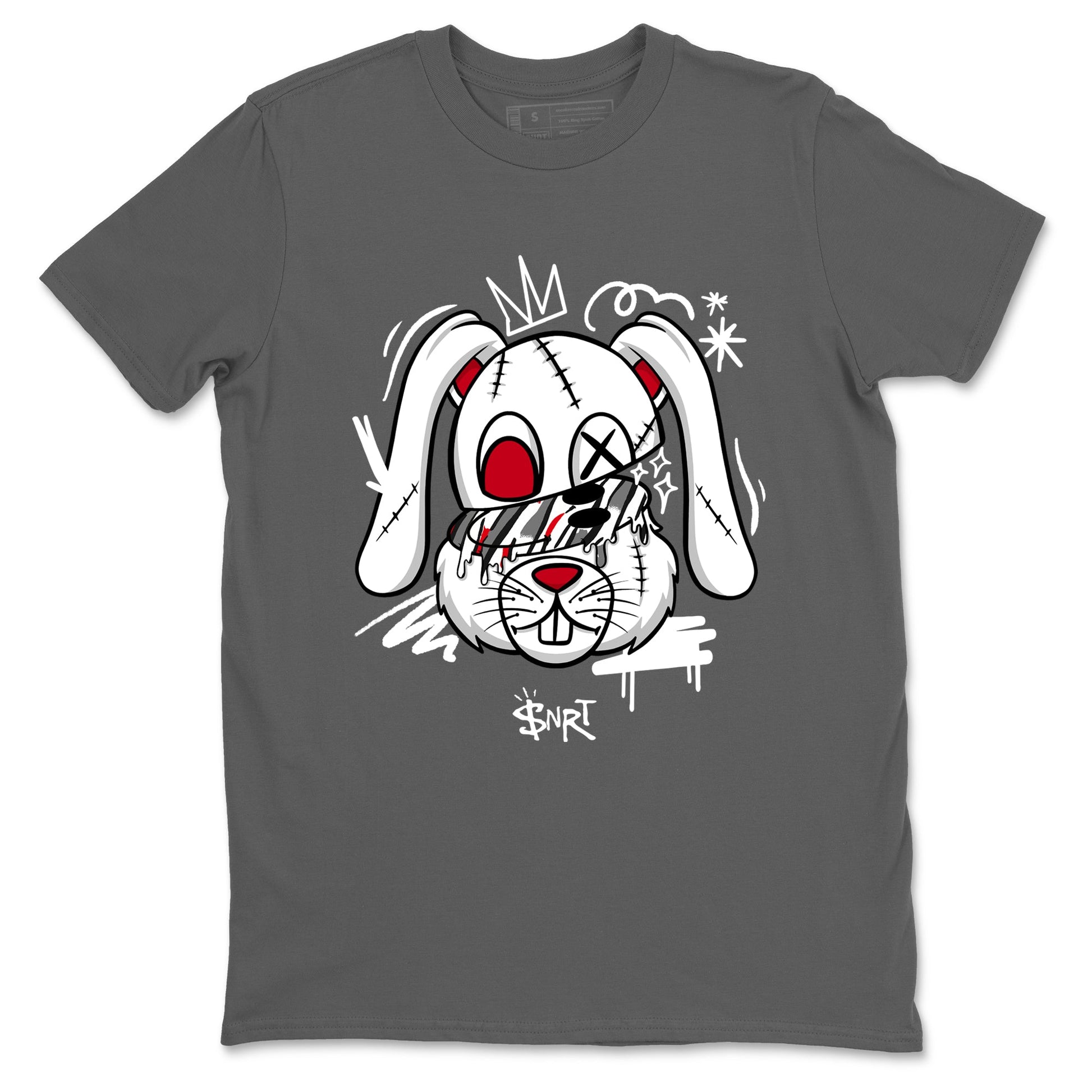 Sneaker Threads – Sneaker Tees To Match Air Jordan 8 Bunny – Crazy Bunny Graphic Tee Cool Grey 2. Perfect for Jordan releases 2025 colorways.