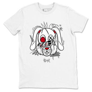 Sneaker Threads – Sneaker Tees To Match Air Jordan 8 Bunny – Crazy Bunny Graphic Tee White 2. Perfect for Jordan releases 2025 colorways.