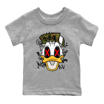 Air Max 90 Duck Camo shirts to match jordans Crazy Duck sneaker match tees Air Max 90 Reverse Duck Camo match shoes to clothes SNRT Sneaker Tees Youth Baby Heather Grey 2 tee