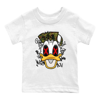 Air Max 90 Duck Camo shirts to match jordans Crazy Duck sneaker match tees Air Max 90 Reverse Duck Camo match shoes to clothes SNRT Sneaker Tees Youth Baby White 2 tee