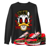 Air Max 90 Duck Camo shirts to match jordans Crazy Duck sneaker match tees Air Max 90 Reverse Duck Camo match shoes to clothes SNRT Sneaker Tees unisex cotton Black 1 shirts