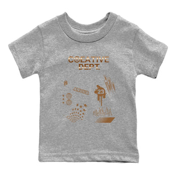 Air Foamposite One Metallic Copper shirts to match jordans Creative Dept sneaker match tees Foams One Metallic Copper match shoes to clothes SNRT Sneaker Tees Youth Baby Heather Grey 2 tee