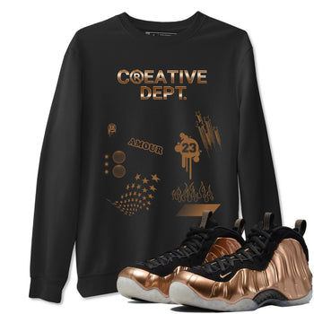 Air Foamposite One Metallic Copper shirts to match jordans Creative Dept sneaker match tees Foams One Metallic Copper match shoes to clothes SNRT Sneaker Tees unisex cotton Black 1 shirts