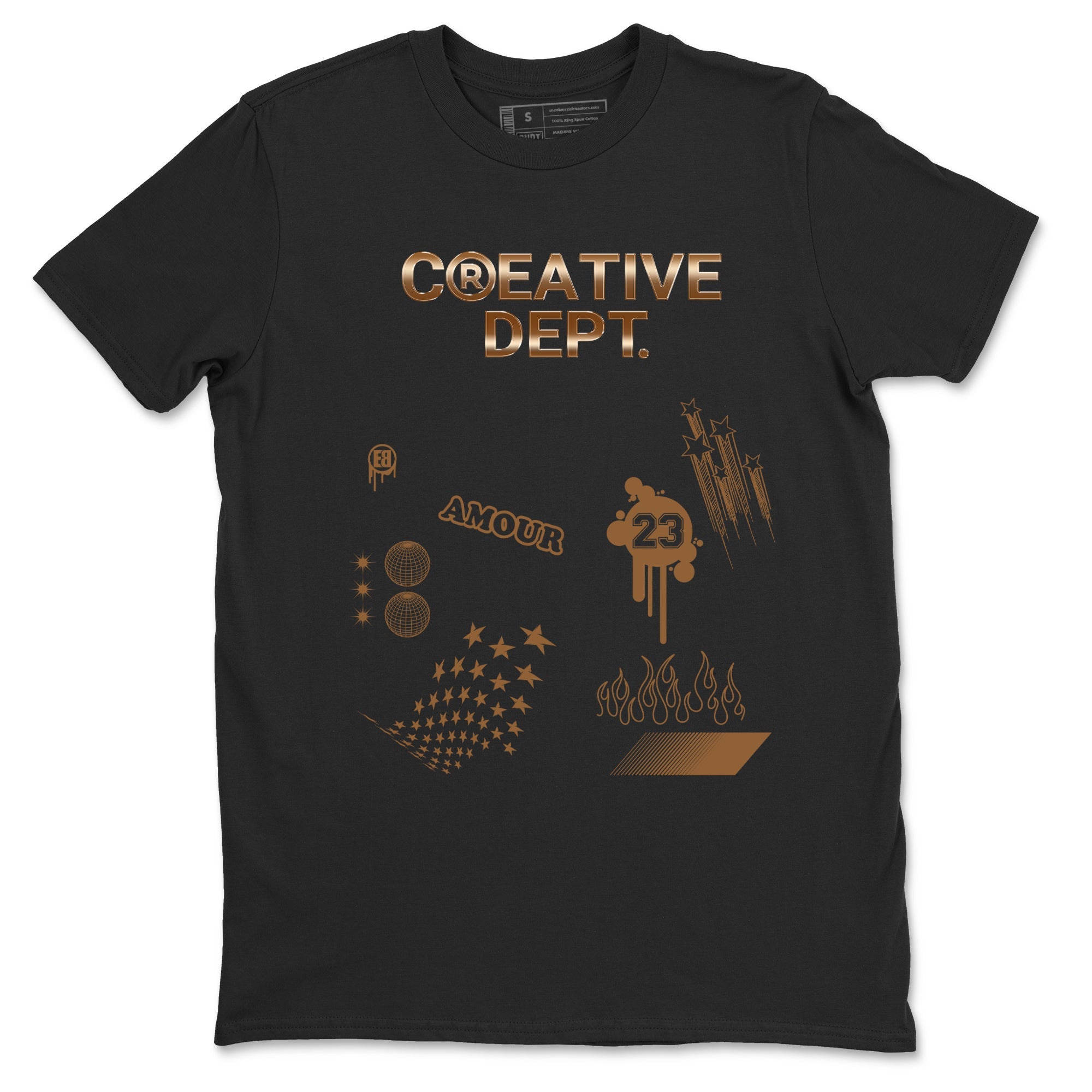Air Foamposite One Metallic Copper shirts to match jordans Creative Dept sneaker match tees Foams One Metallic Copper match shoes to clothes SNRT Sneaker Tees unisex cotton Black 2 shirts