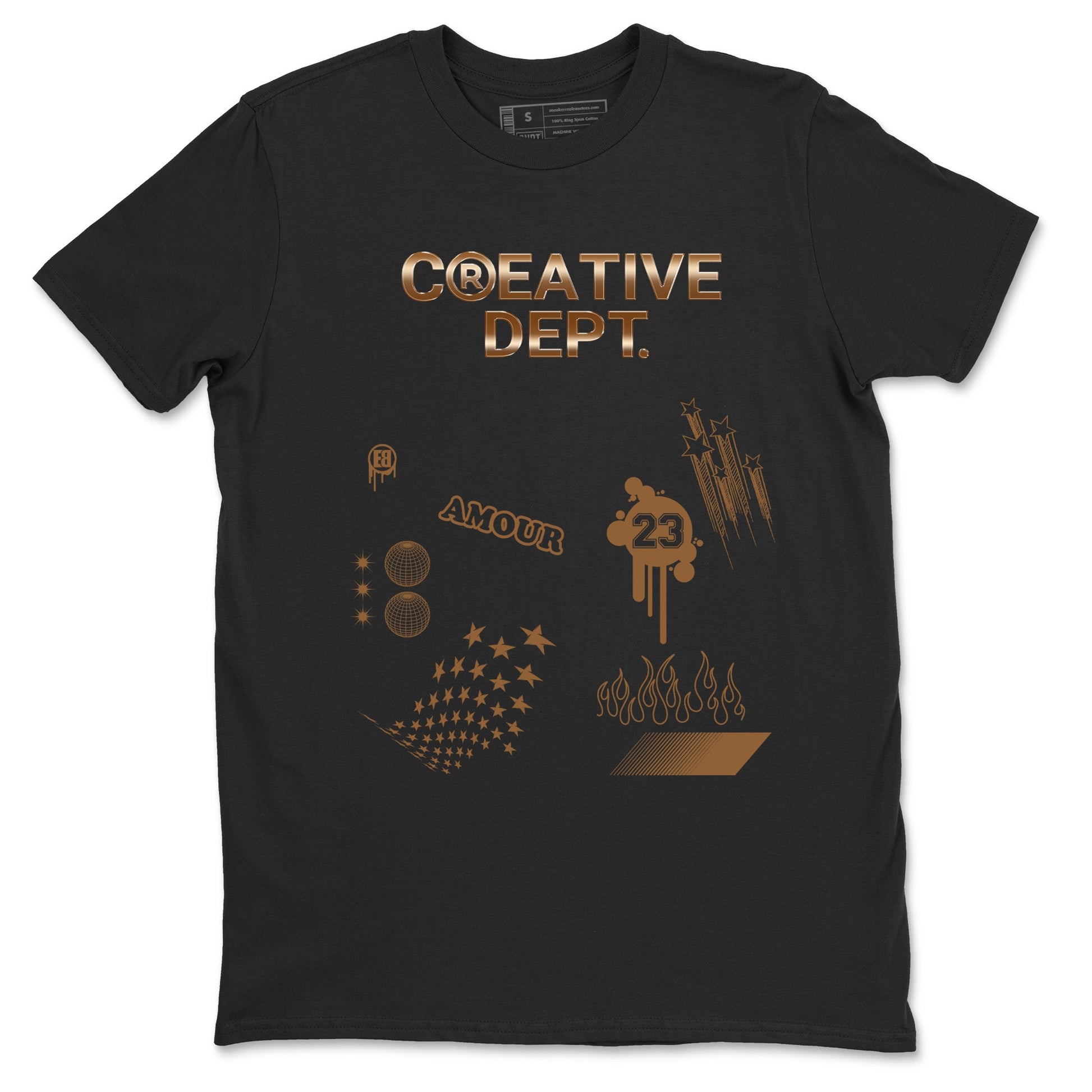 Air Foamposite One Metallic Copper shirts to match jordans Creative Dept sneaker match tees Foams One Metallic Copper match shoes to clothes SNRT Sneaker Tees unisex cotton Black 2 shirts