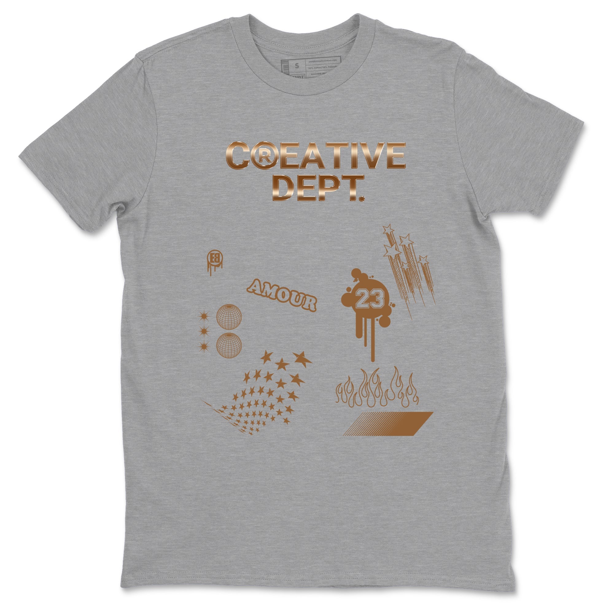 Air Foamposite One Metallic Copper shirts to match jordans Creative Dept sneaker match tees Foams One Metallic Copper match shoes to clothes SNRT Sneaker Tees unisex cotton Heather Grey 2 shirts