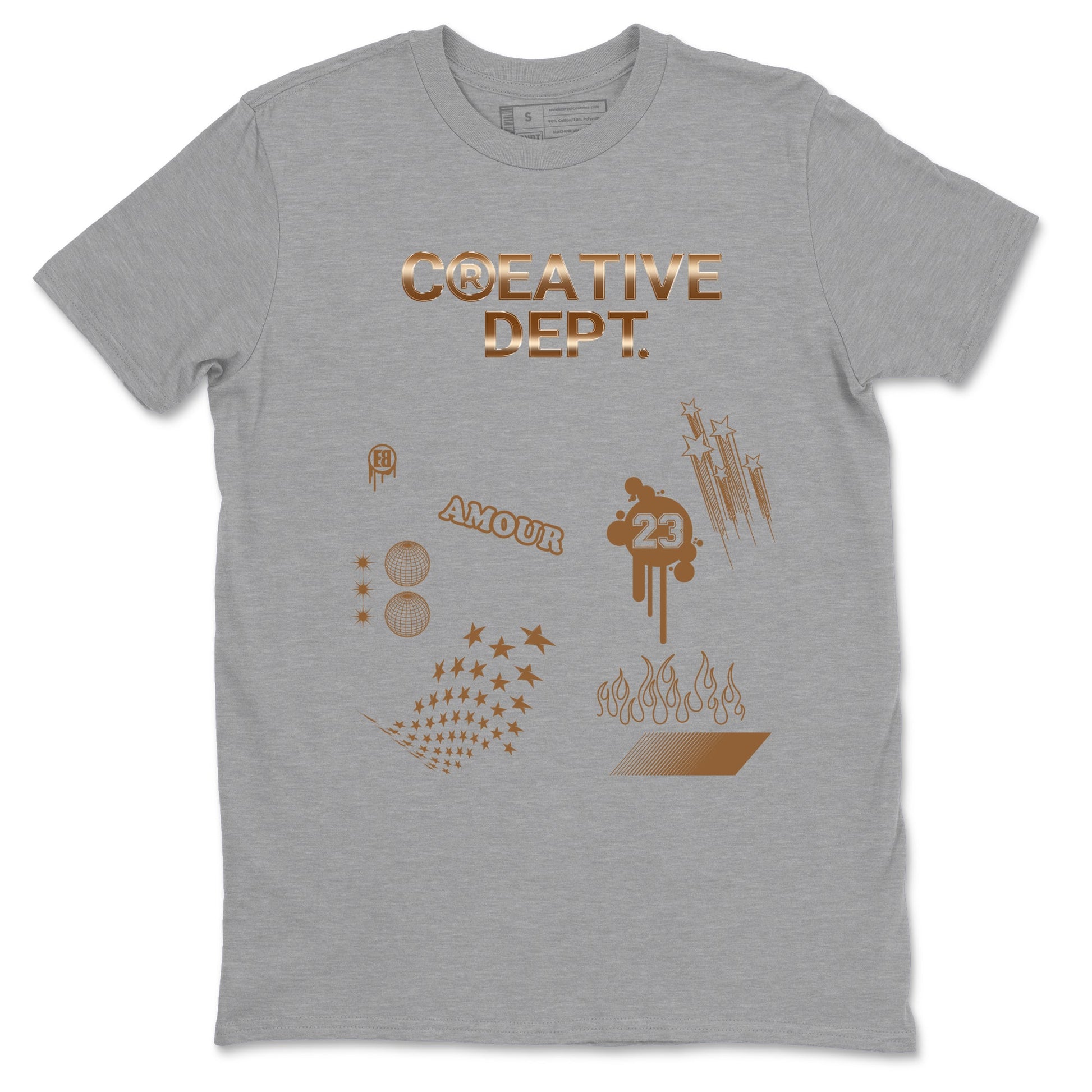Air Foamposite One Metallic Copper shirts to match jordans Creative Dept sneaker match tees Foams One Metallic Copper match shoes to clothes SNRT Sneaker Tees unisex cotton Heather Grey 2 shirts