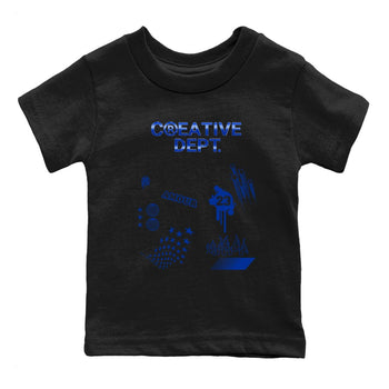 Air Foamposite One Royal shirts to match jordans Creative Dept sneaker match tees Foams One Royal match shoes to clothes SNRT Sneaker Tees Youth Baby Black 2 tee