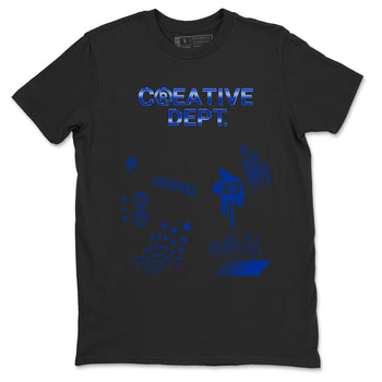 Air Foamposite One Royal shirts to match jordans Creative Dept sneaker match tees Foams One Royal match shoes to clothes SNRT Sneaker Tees unisex cotton Black 2 shirts