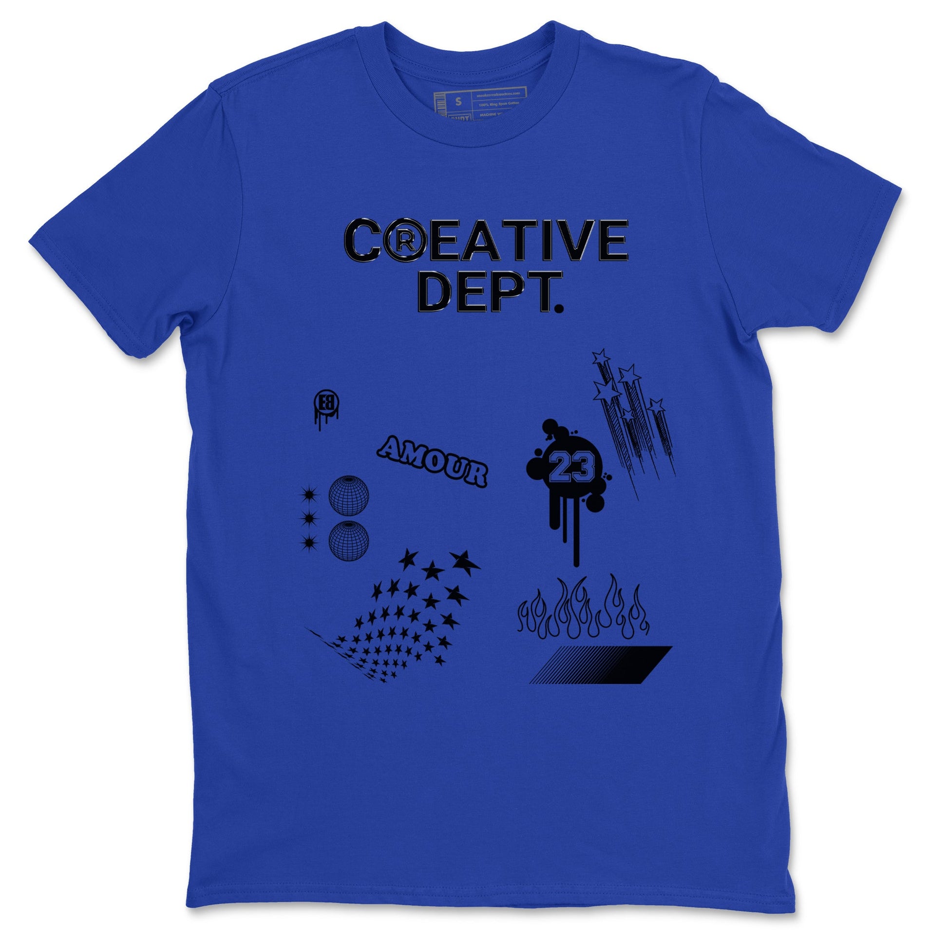 Air Foamposite One Royal shirts to match jordans Creative Dept sneaker match tees Foams One Royal match shoes to clothes SNRT Sneaker Tees unisex cotton Royal Blue 2 shirts