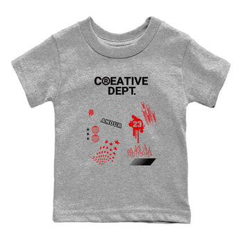 11s Bred Velvet Shirts To Match Jordans Creative Dept sneaker match tees Air Jordan 11 Bred Velvet Tee SNRT Sneaker Release Tees Youth Baby Heather Grey 2 crew neck shirts