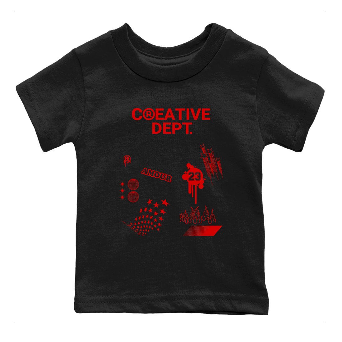11s Cherry shirts to match jordans Creative Dept sneaker match tees Air Jordan 11 Retro Cherry match shoes to clothes SNRT Sneaker Tees Youth Baby Black 2 tee