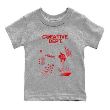 11s Cherry shirts to match jordans Creative Dept sneaker match tees Air Jordan 11 Retro Cherry match shoes to clothes SNRT Sneaker Tees Youth Baby Heather Grey 2 tee