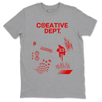 11s Cherry shirts to match jordans Creative Dept sneaker match tees Air Jordan 11 Retro Cherry match shoes to clothes SNRT Sneaker Tees unisex cotton Heather Grey 2 shirts