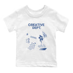 11s Diffused Blue Shirts To Match Jordans Creative Dept sneaker match tees Air Jordan 11 Diffused Blue Tee SNRT Sneaker Release Tees Youth Baby White 2 crew neck shirts