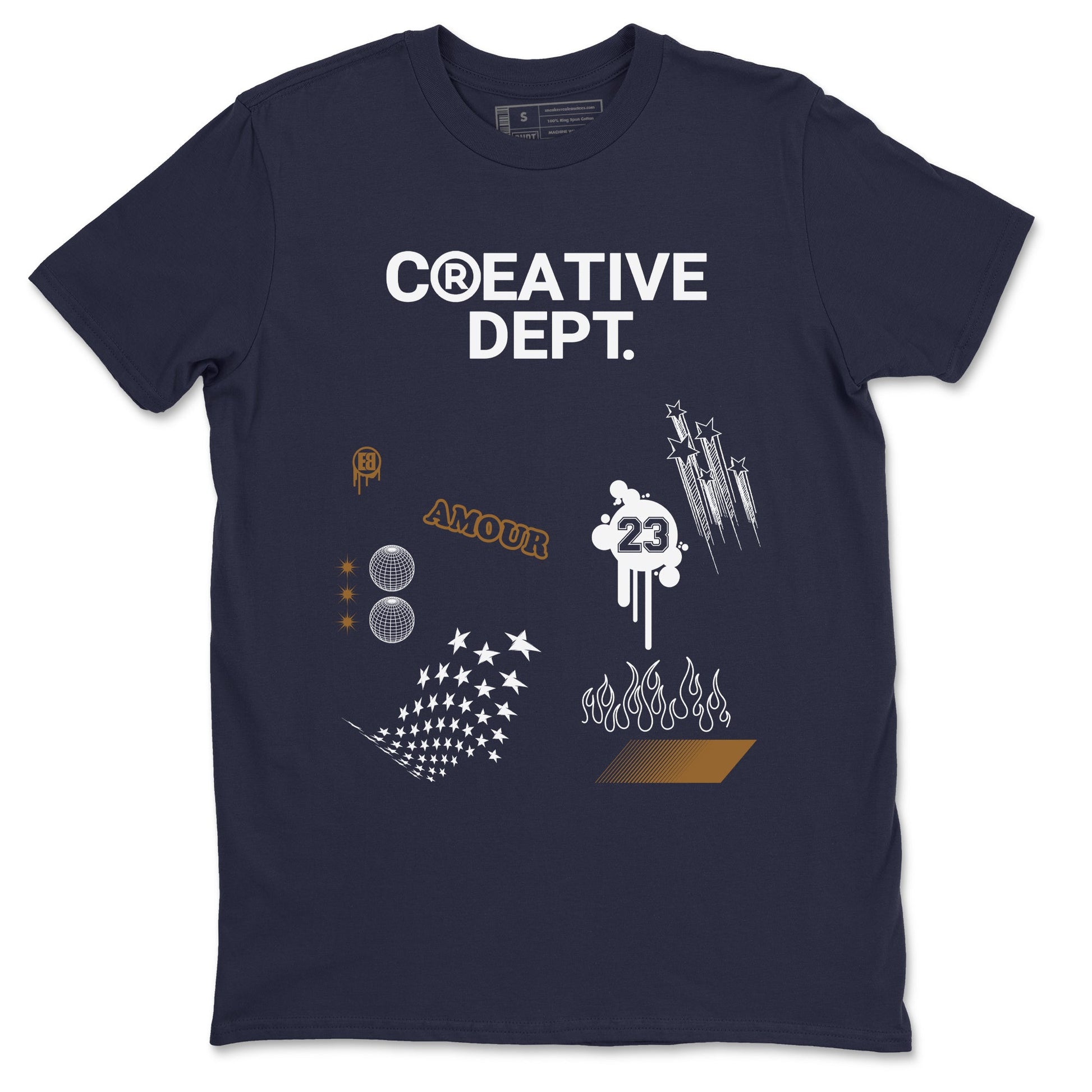 13s Midnight Navy Shirts To Match Jordans Creative Dept sneaker match tees Air Jordan 13 Midnight Navy Tee SNRT Sneaker Release Tees unisex cotton Navy 2 crew neck shirts