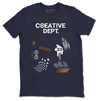 13s Midnight Navy Shirts To Match Jordans Creative Dept sneaker match tees Air Jordan 13 Midnight Navy Tee SNRT Sneaker Release Tees unisex cotton Navy 2 crew neck shirts