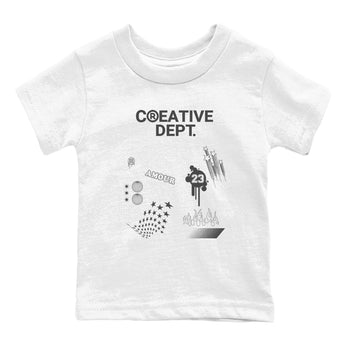 4s Wet Cement Shirts To Match Jordans Creative Dept sneaker match tees Air Jordan 4 Wet Cement Tee SNRT Sneaker Release Tees Youth Baby White 2 crew neck shirts