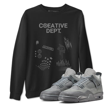 4s Wet Cement Shirts To Match Jordans Creative Dept sneaker match tees Air Jordan 4 Wet Cement Tee SNRT Sneaker Release Tees unisex cotton Black 1 crew neck shirts