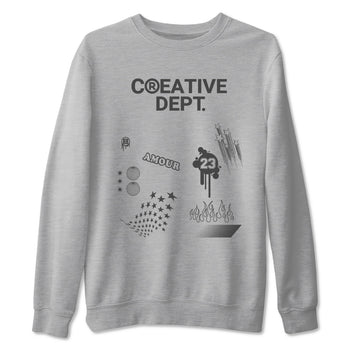 4s Wet Cement Shirts To Match Jordans Creative Dept sneaker match tees Air Jordan 4 Wet Cement Tee SNRT Sneaker Release Tees unisex cotton Heather Grey 2 crew neck shirts