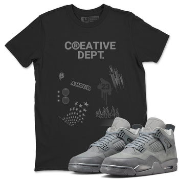 4s Wet Cement Shirts To Match Jordans Creative Dept sneaker match tees Air Jordan 4 Wet Cement Tee SNRT Sneaker Release Tees unisex cotton Black 1 crew neck shirts