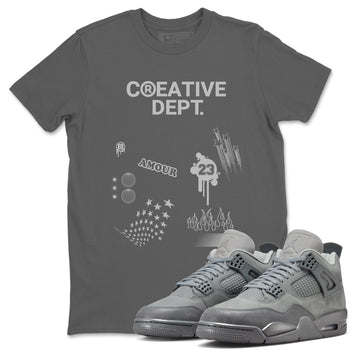 4s Wet Cement Shirts To Match Jordans Creative Dept sneaker match tees Air Jordan 4 Wet Cement Tee SNRT Sneaker Release Tees unisex cotton Cool Grey 1 crew neck shirts