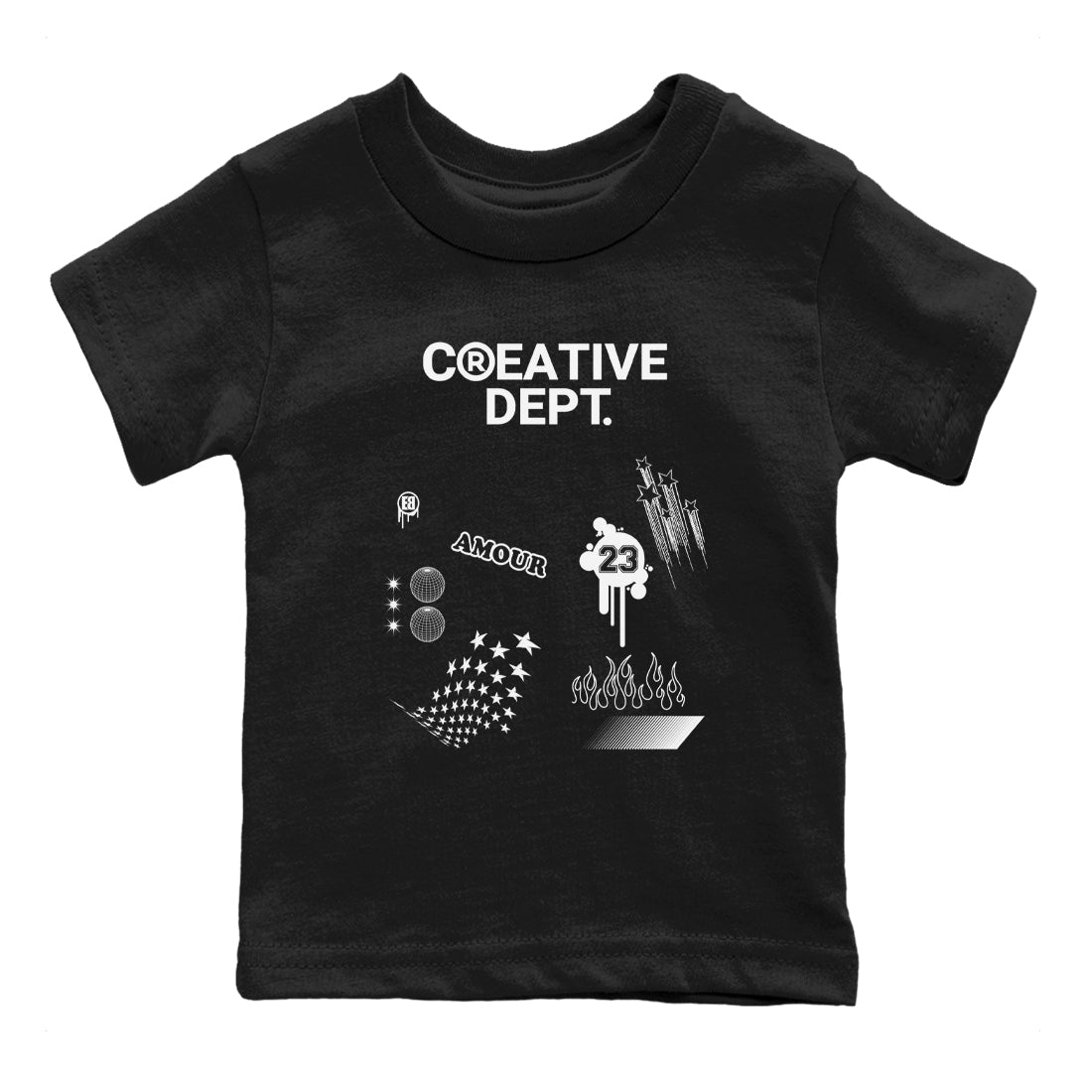 4s White Thunder Shirts To Match Jordans Creative Dept sneaker match tees Air Jordan 4 White Thunder Tee SNRT Sneaker Release Tees Youth Baby Black 2 crew neck shirts