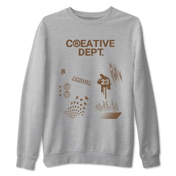 Jordan Jumpman Jack Travis Scott Dark Mocha Shirts To Match Jordans Creative Dept sneaker match tees Jordan Jumpman Jack Travis Scott Dark Mocha Tee SNRT Sneaker Release Tees unisex cotton Heather Grey 2 crew neck shirts