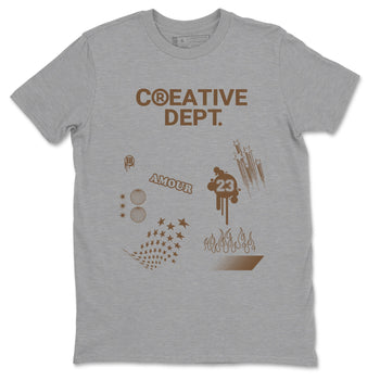 Jordan Jumpman Jack Travis Scott Dark Mocha Shirts To Match Jordans Creative Dept sneaker match tees Jordan Jumpman Jack Travis Scott Dark Mocha Tee SNRT Sneaker Release Tees unisex cotton Heather Grey 2 crew neck shirts
