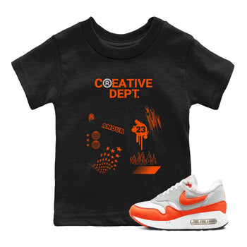 Air Max 1 OG '86 'Summit White and Cosmic Clay shirts to match jordans Creative Dept sneaker match tees Air Max 1 Cosmic Clay match shoes to clothes SNRT Sneaker Tees Youth Baby Black 1 tee