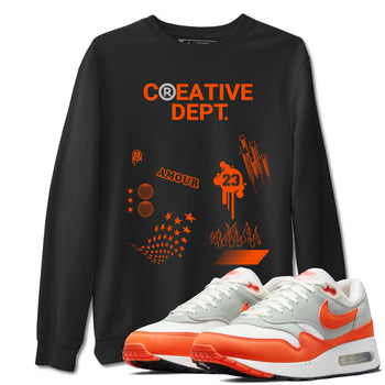 Air Max 1 OG '86 'Summit White and Cosmic Clay shirts to match jordans Creative Dept sneaker match tees Air Max 1 Cosmic Clay match shoes to clothes SNRT Sneaker Tees unisex cotton Black 1 shirts