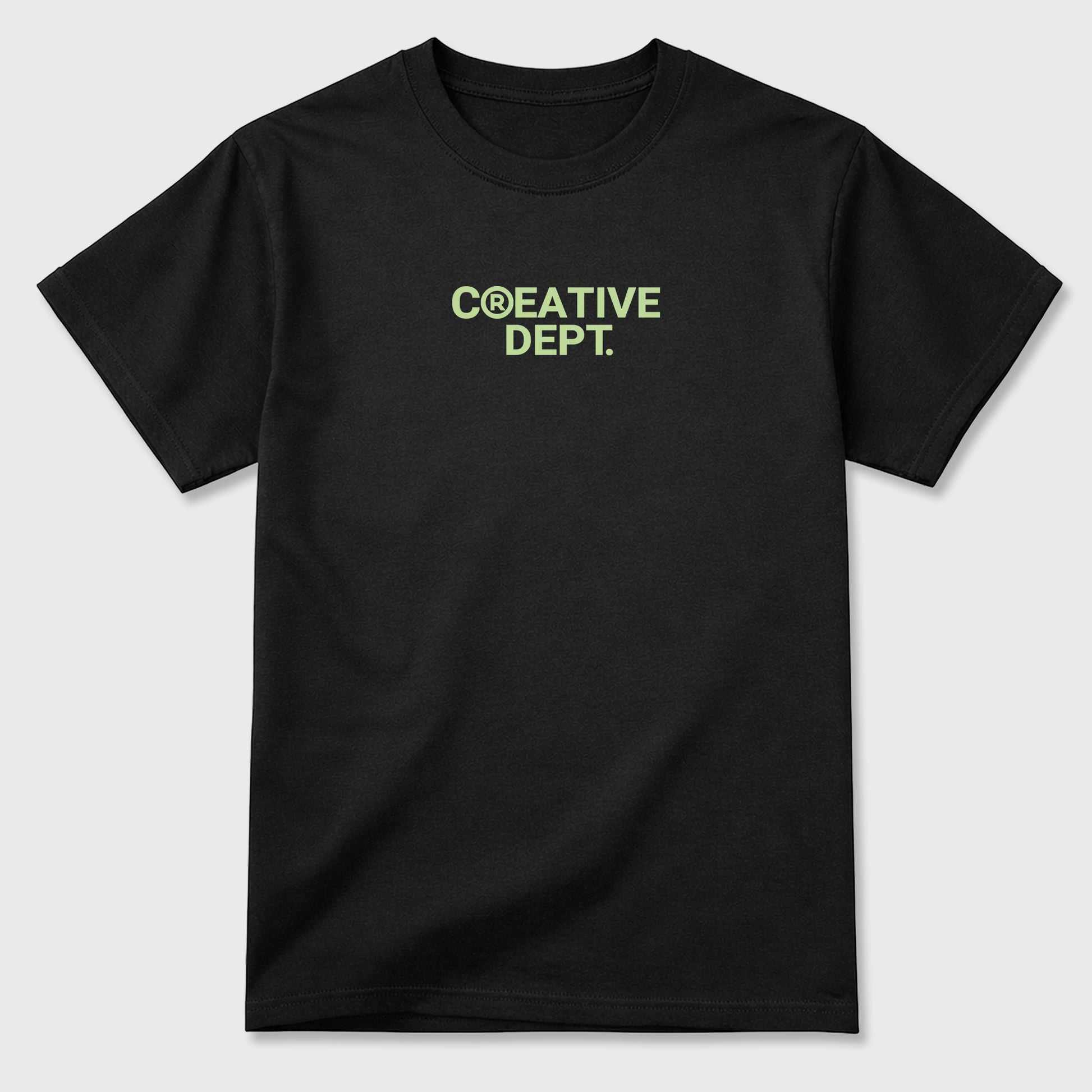 Creative Dept sneaker match t-shirt styled to complete your fit with the sneakers, shown in Black.