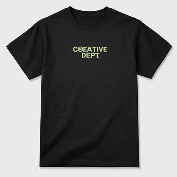Creative Dept sneaker match t-shirt styled to complete your fit with the sneakers, shown in Black.