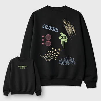 Creative Dept sneaker match t-shirt styled to complete your fit with the sneakers, shown in Black.
