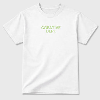 Creative Dept sneaker match t-shirt styled to complete your fit with the sneakers, shown in White.
