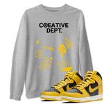 Dunk High Iowa Shirts To Match Jordans Creative Dept Sneaker Shirts Dunk High Pollen SNRT Sneaker Release Tees Unisex Cotton Crew Neck Heather Grey 1 crew neck shirts