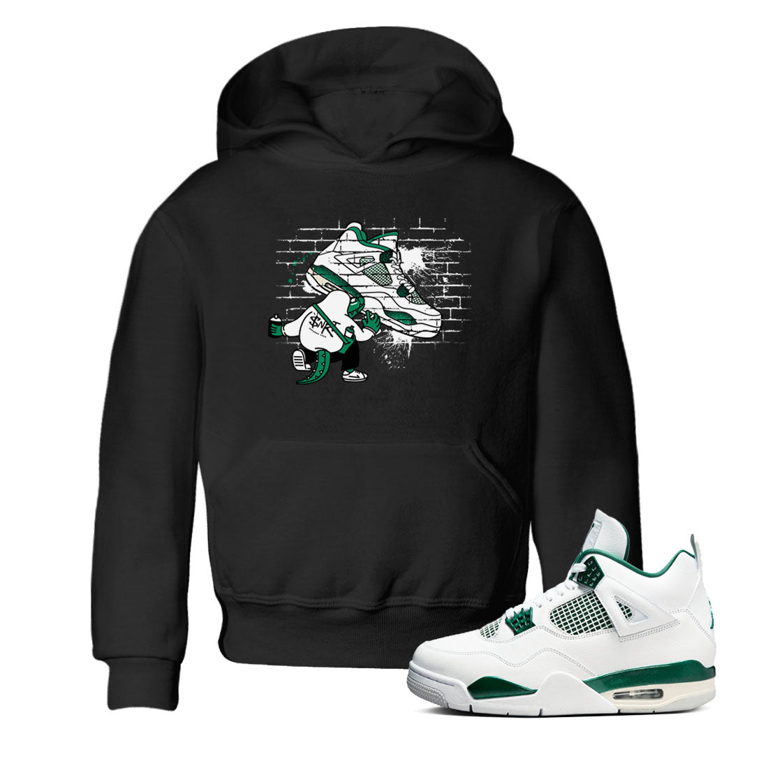 4s Oxidized Green shirts to match jordans Crocodile Artist sneaker match tees Air Jordan 4 Oxidized Green SNRT Sneaker Tees streetwear brand Baby and Youth Black 1 cotton tee