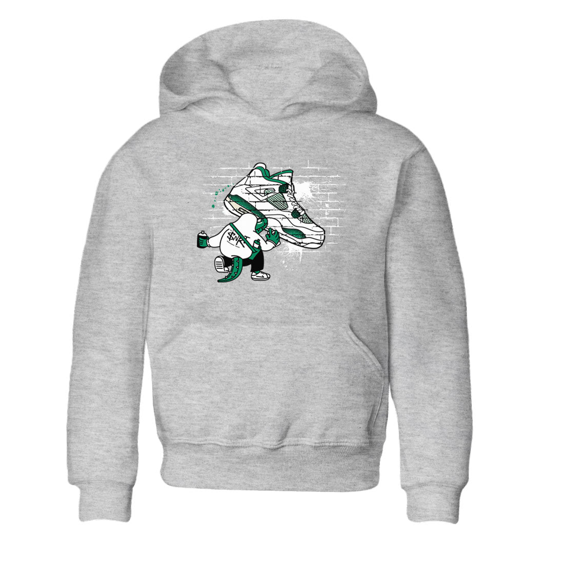 4s Oxidized Green shirts to match jordans Crocodile Artist sneaker match tees Air Jordan 4 Oxidized Green SNRT Sneaker Tees streetwear brand Baby and Youth Heather Grey 2 cotton tee
