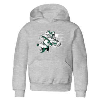 4s Oxidized Green shirts to match jordans Crocodile Artist sneaker match tees Air Jordan 4 Oxidized Green SNRT Sneaker Tees streetwear brand Baby and Youth Heather Grey 2 cotton tee