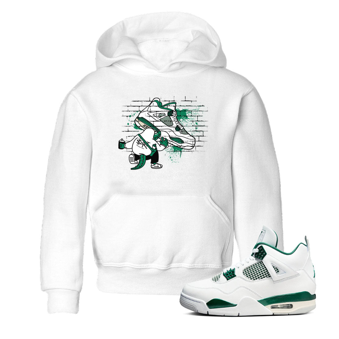 4s Oxidized Green shirts to match jordans Crocodile Artist sneaker match tees Air Jordan 4 Oxidized Green SNRT Sneaker Tees streetwear brand Baby and Youth White 1 cotton tee